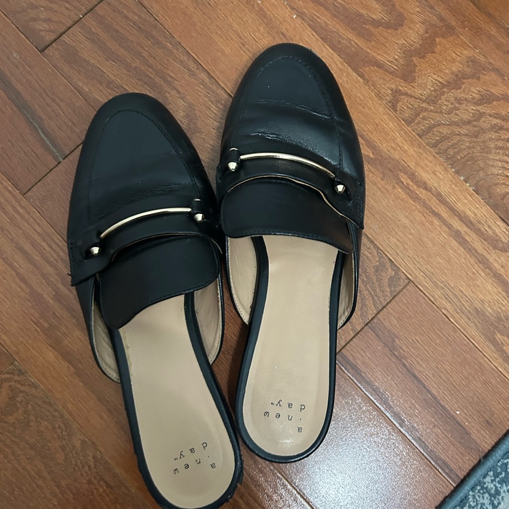 a new day Black Slip-On Flats